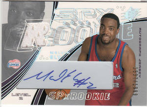 NBA球星卡 梅尔文 伊莱 0203 SPX 签字卡 1999编