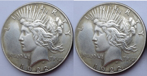 外国硬币1922年美国和平美元蝙蝠侠黑暗骑士哈维双面人硬币仿制品