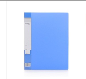 三木F30AK资料册 办公透明插袋文件夹 浅蓝色学生试卷收纳夹 文具