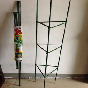 园艺用品包塑钢管直管支架可调节番茄黄瓜架攀爬架瓜果爬藤架子