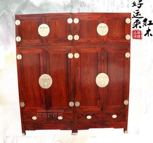 红木家具老挝大红酸枝木顶箱柜衣柜交趾黄檀原木中式实木卧室素面