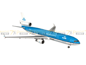 麦道 MD-11 荷兰皇家航空 民航客机飞机 1:72 1:100 纸模型