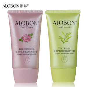 ALOBON/雅邦 玫瑰精油倍润美手霜 茶树油爽滑护手霜 80g保湿滋润