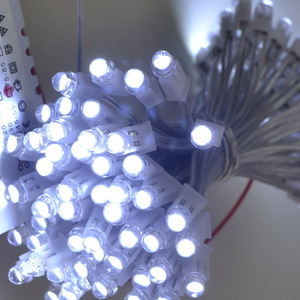高品质LED草帽串联灯珠水晶灯配件吸顶现代低压控制器5mm高亮灯串