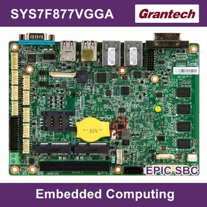 EPIC单板电脑#艾讯4寸SYS7F877VGGA凌动D2550嵌入式多串口无风扇