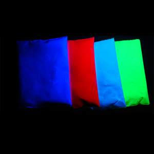 无色隐形荧光粉隐形壁画颜料紫光粉365nm紫外灯变色发光无机防伪