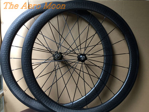 carbon wheel 全新碳纤维单车自行车车轮组碳刀公路车圈月面凹点