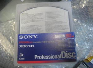 SONY索尼 XDCAM蓝光盘 50G 可重写 PFD50DLA 专业光盘 高清 50GB