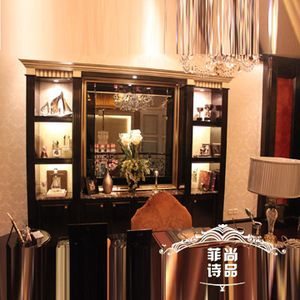 上海菲诗 后现代 装饰柜 酒柜 展示柜 别墅餐厅家具 xpr384