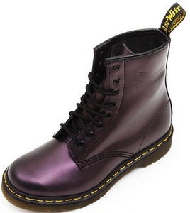 美国代购 Dr.Martens 1460 Purple Shimmer紫色闪闪经典8孔马丁靴