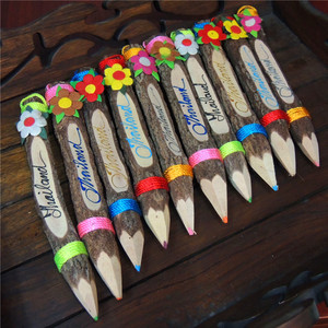 东南亚风格诗玛哈泰国工艺品泰国实木装饰铅笔创意个性纪念小礼品