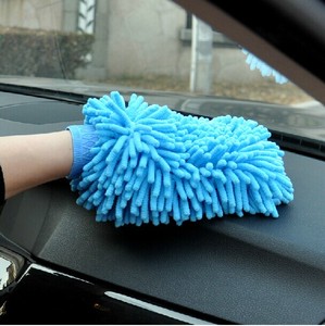 双面雪尼尔手套 清洁布 洗车万能方便抹布汽车用擦车毛巾超细纤维