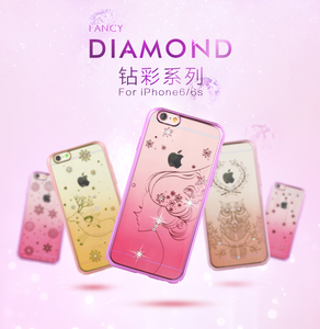 REMAX钻彩施华洛世奇彩钻手机保护硬壳适用于苹果iPhone6s plus