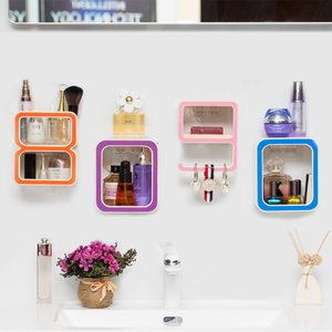 创意数字塑料浴室置物架无痕吸盘肥皂架吸壁式香皂盒卫生间收纳架
