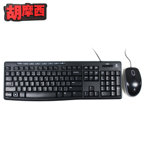罗技（Logitech）MK200 多媒体套装USB 有线键盘鼠标套装