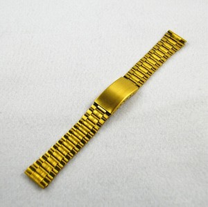 手表配件 不锈钢男、女士表带 钢带表链 镀钛表带金色 12 14 18mm