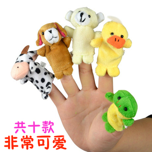 一家人手指偶幼儿园讲故事角色区 语言区域游戏材料玩偶早教玩具