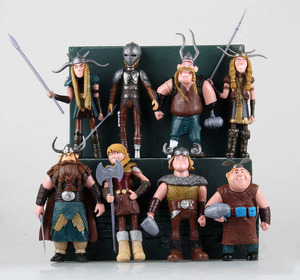 正品驯龙高手2电影8款驯龙骑士手办人偶玩具模型摆件特别珍藏版
