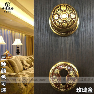 泰好铜锁 台湾世连泰好欧式门锁 球形锁简约分体锁房门锁ME0701