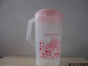 三杉冷水壶 塑料2L大容量透明凉水壶凉水杯 耐热食用果汁壶冷饮壶
