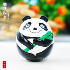 熊猫不倒翁 创意礼品玩偶玩具 四川成都旅游纪念品 送小朋友儿童
