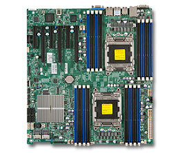 成都DIY组装服务器主板 超微 X9DR3-F C606 LGA2011 长方形散热器