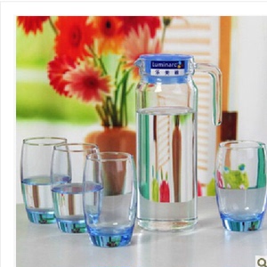 乐美雅玻璃杯套装杯具水具家用水杯套装 促销礼品水壶杯子套装