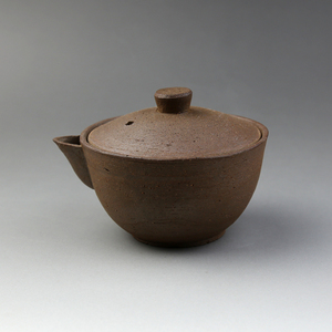 日本 备前烧宝瓶 粗陶茶具 纯手工柴烧窑变盖碗手抓壶泡茶壶JP219
