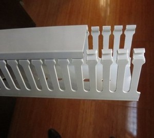 厂家直销机柜用线槽 PVC塑料行线槽 走线槽 30*30灰白色