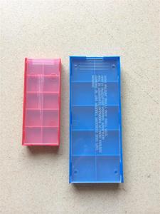 单边推数控刀片包装盒 硬质合金刀片盒  PP料红蓝白黑色可选