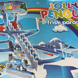 新品正版Haktoys Arctic Fun Playful Penguin Race Set Flashing