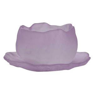 紫色琉璃茶杯品人杯层p式渐日磨砂玻璃高档耐高温个茗专用茶盏单