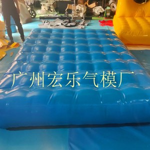 充气透明气垫水上j海洋球淘气堡乐园大气垫滑梯彩色气垫子厂家定