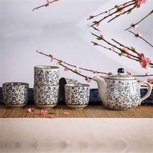 速发Japanese-style Hand-painted Under-glaze Coloured Teapot