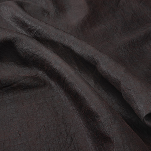 【砖红】顺德莨绸龟裂纹香云纱布料 手工复古非遗蚕丝服装面料