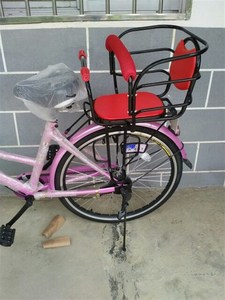 自行车带驮儿童孩子小孩宝宝后座椅加宽宝宝椅子座位车座