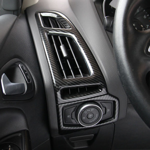 12-15-18款新福克斯碳纤x面板贴仪表台中控空调出风口碳纤改装贴
