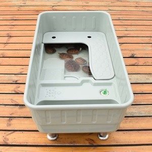龟箱龟池塑料龟托生态龟缸石龟苗保温箱草龟乌龟养殖箱带透明盖