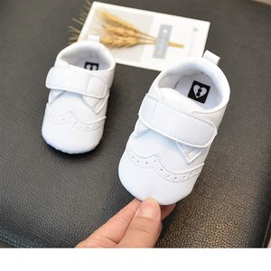宝宝鞋子0-1岁i婴儿鞋6-12个月软布底防滑学步鞋幼儿小白鞋运动鞋