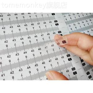 软尺子透明带测量透刻度尺明缝纫不干胶纸标贴工作台纸签带自粘纸