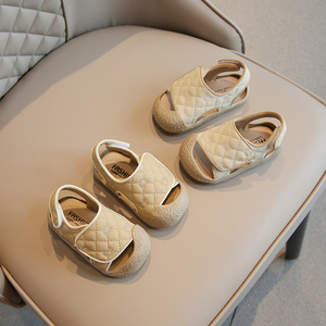 2023夏季新款宝宝凉鞋男女童包头运动鞋1一2岁半软底婴儿学步鞋子
