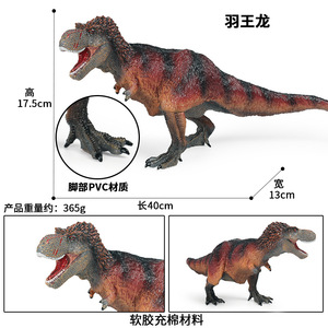 儿童仿纪侏罗真霸虐龙大号软胶暴王龙牛龙恐龙玩具动物模型摆件.