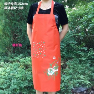 韩版防水围裙定制LOpGO美尚咖啡店餐厅时甲围房工作服务员印字厨