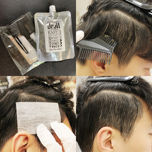 MOETA韩国男士deuil鬓角软化膏一梳直软发剂P免拉家用蛋白矫正服
