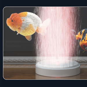 空气纳米增氧泵鱼缸养鱼氧气泵泡细超静音气泡充氧机气盘带灯器化