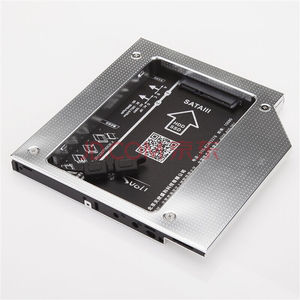 促销索厉12.7mm笔记型电脑光碟机位SATA硬碟托S架硬碟支架银色(适