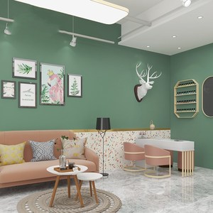 莫兰迪纯色灰绿色墙纸自粘北欧风格壁纸防水宿舍客厅卧室装饰贴纸