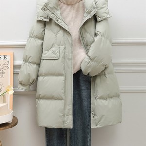 韩国白色中长款羽绒服女秋冬新款修身显瘦斗篷时尚内胆白鸭绒外套