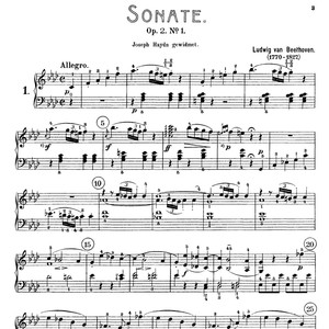 贝多芬32首奏鸣曲合集  电子版钢琴谱 五线谱 指法踏板