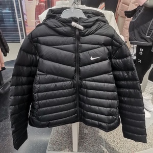 Nike耐克秋冬新款女子防风保暖连帽短款羽绒服 CU5095-011-614